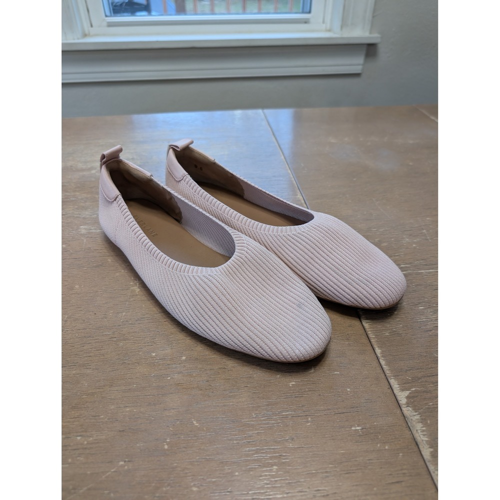 Everlane The Day Glove ReKnit‎ Pink Ballet Flats Womens 9.5 Sustainable Slip On